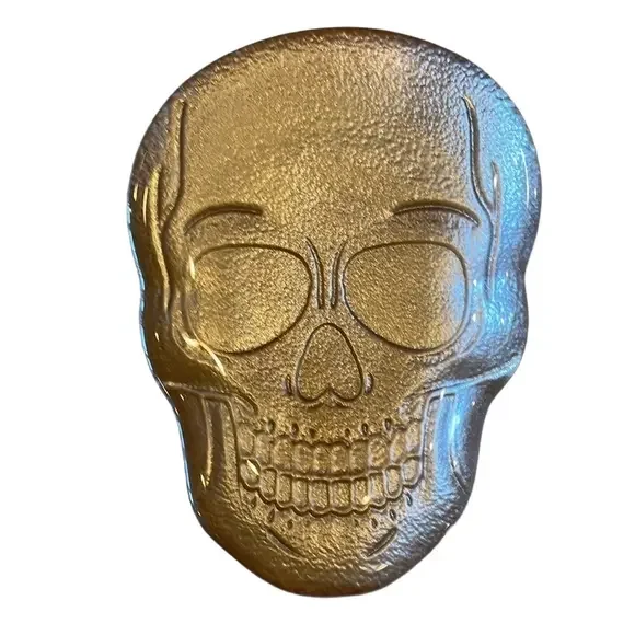 Skull Mini Metal Plates Set of 3 - Picture 4 of 6